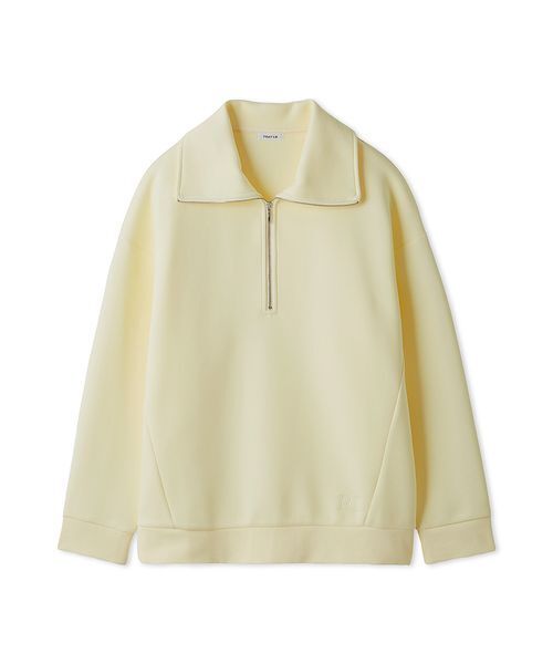 FRAY I.D(フレイアイディー)の「ハーフジップアッププルオーバー(Tシャツ/カットソー・レディース・イエロー/ホワイト/グレー・F)」の3枚目の写真