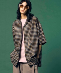 MAISON SPECIAL(]XyV)́sUNISEXtyItalian Dead Stock FabriczPrime-Over Open Collar Short Sleeve Shirt/vCI[o[I[vJ[V[gX[uVcyMAISON SPECIAL/]XyVz(Vc/uEX)