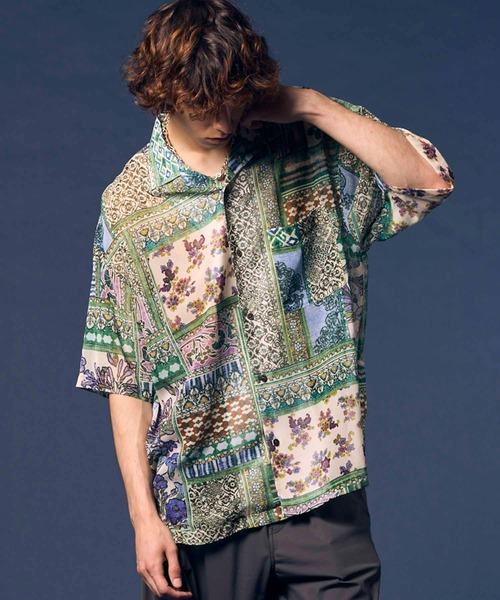 MAISON SPECIAL(メゾンスペシャル)の「《UNISEX》【Italian Dead Stock Fabric】Prime-Over Open Collar Short Sleeve Shirt/プライムオーバーオープンカラーショートスリーブシャツ【MAISON SPECIAL/メゾンスペシャル】(シャツ/ブラウス・メンズ・その他4/その他7/その他9/その他12/その他6/その他3/その他5/その他11/その他1/その他2/その他13/その他8/その他10・1/2)」の9枚目の写真