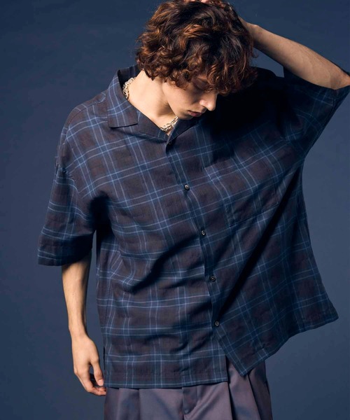 MAISON SPECIAL(メゾンスペシャル)の「《UNISEX》【Italian Dead Stock Fabric】Prime-Over Open Collar Short Sleeve Shirt/プライムオーバーオープンカラーショートスリーブシャツ【MAISON SPECIAL/メゾンスペシャル】(シャツ/ブラウス・メンズ・その他4/その他7/その他9/その他12/その他6/その他3/その他5/その他11/その他1/その他2/その他13/その他8/その他10・1/2)」の11枚目の写真