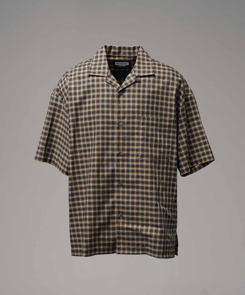 UNISEX》【Italian Dead Stock Fabric】Prime-Over Open Collar