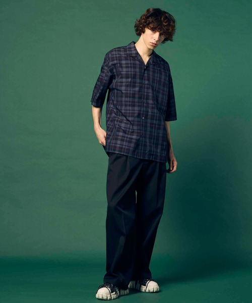 MAISON SPECIAL(メゾンスペシャル)の「《UNISEX》【Italian Dead Stock Fabric】Prime-Over Open Collar Short Sleeve Shirt/プライムオーバーオープンカラーショートスリーブシャツ【MAISON SPECIAL/メゾンスペシャル】(シャツ/ブラウス・メンズ・その他4/その他7/その他9/その他12/その他6/その他3/その他5/その他11/その他1/その他2/その他13/その他8/その他10・1/2)」の21枚目の写真