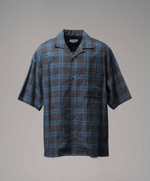 UNISEX》【Italian Dead Stock Fabric】Prime-Over Open Collar