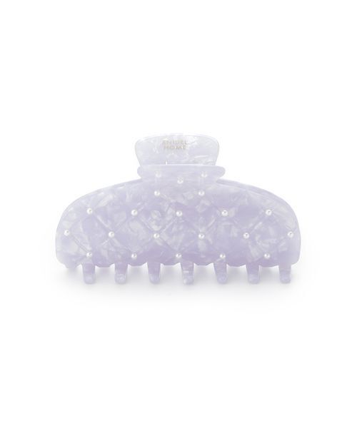SNIDEL HOME（スナイデルホーム）の「キルティングバンス（バレッタ/ヘアクリップ・レディース・グレー/ホワイト/ラベンダー/オレンジ・F）」の4枚目の写真