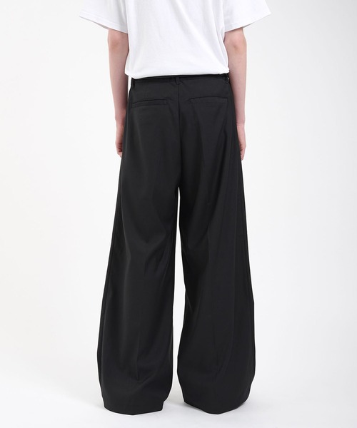 セール】single pleat buggy slacks/ワンタックバギースラックス