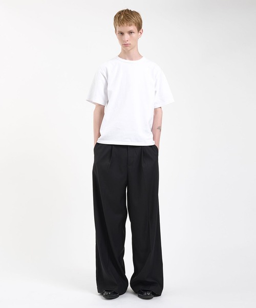 セール】single pleat buggy slacks/ワンタックバギースラックス