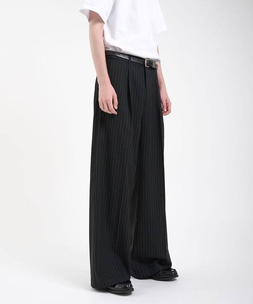 Regen Glanz（レーゲングランツ）の「single pleat buggy slacks/ワンタックバギースラックス（その他パンツ・メンズ・グレー系その他/ブラック/グレー/ブラック系その他・LARGE/MEDIUM/SMALL）」の5枚目の写真
