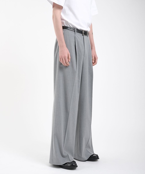 Regen Glanz（レーゲングランツ）の「single pleat buggy slacks/ワンタックバギースラックス（その他パンツ・メンズ・グレー系その他/ブラック/グレー/ブラック系その他・LARGE/MEDIUM/SMALL）」の12枚目の写真