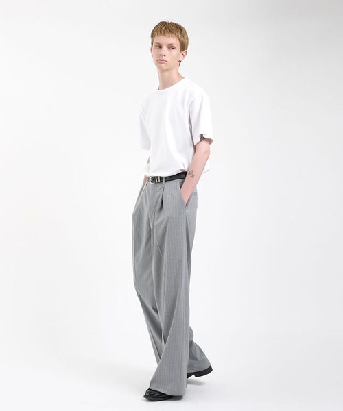 Regen Glanz（レーゲングランツ）の「single pleat buggy slacks/ワンタックバギースラックス（その他パンツ・メンズ・グレー系その他/ブラック/グレー/ブラック系その他・LARGE/MEDIUM/SMALL）」の14枚目の写真