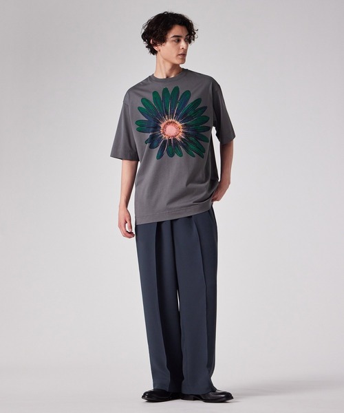 Paul Smith ピンク グレー タイダイ Tシャツ PS Paul Smith tシャツ Drawn by ”Dog” Tシャツ / 152711 220X