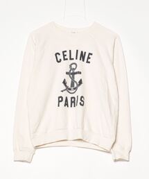 ブランド古着】CELINE｜セリーヌのスウェット（ベージュ系・前面