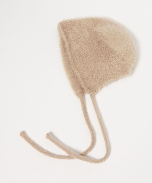 green label relaxing（グリーンレーベルリラクシング）の「ヘアリー イヤーカバーワッチ キャップ / 帽子（キャップ・レディース・ベージュ/ライトグレー/ブラック/オフホワイト・FREE）」の4枚目の写真