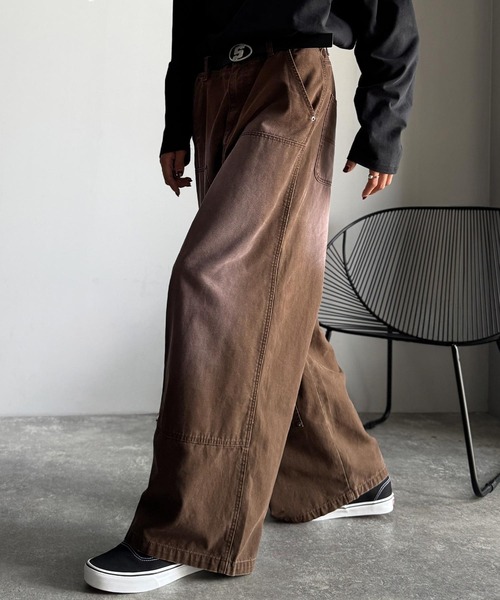 Classical Origin（クラシカルオリジン）の「綿100％ダック素材ダブルニーデザインパンツ／Duck Fabric Double Knee Detail Pants（チノパンツ・メンズ・カーキ/ブラウン/ベージュ・LARGE/MEDIUM/SMALL）」の22枚目の写真
