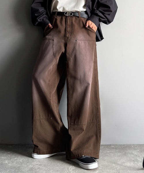 Classical Origin（クラシカルオリジン）の「綿100％ダック素材ダブルニーデザインパンツ／Duck Fabric Double Knee Detail Pants（チノパンツ・メンズ・カーキ/ブラウン/ベージュ・LARGE/MEDIUM/SMALL）」の6枚目の写真