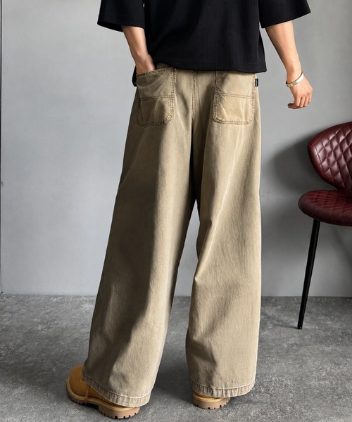 Classical Origin（クラシカルオリジン）の「綿100％ダック素材ダブルニーデザインパンツ／Duck Fabric Double Knee Detail Pants（チノパンツ・メンズ・カーキ/ブラウン/ベージュ・LARGE/MEDIUM/SMALL）」の16枚目の写真
