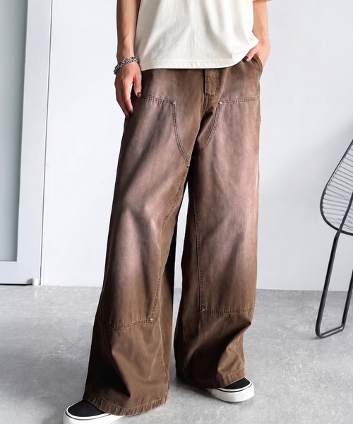 Classical Origin（クラシカルオリジン）の「綿100％ダック素材ダブルニーデザインパンツ／Duck Fabric Double Knee Detail Pants（チノパンツ・メンズ・カーキ/ブラウン/ベージュ・LARGE/MEDIUM/SMALL）」の19枚目の写真