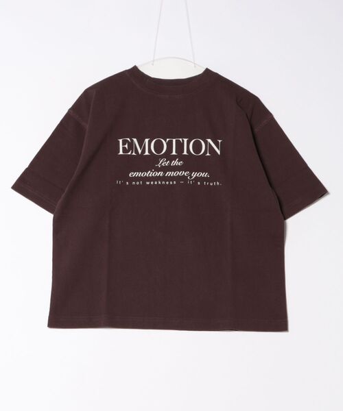 Scrap Book（スクラップブック）の「【Scrap Book】16oeTee 別注柄EMOTION（Tシャツ/カットソー・レディース・ホワイト/ベージュ/グレー/ブラウン・FREE）」の6枚目の写真