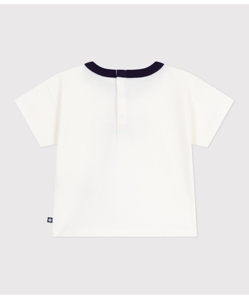 PETIT BATEAU（プチバトー）の「半袖Ｔシャツ（Tシャツ/カットソー・キッズ・オフホワイト・12MONTH/18MONTH/24MONTH/36MONTH）」の4枚目の写真
