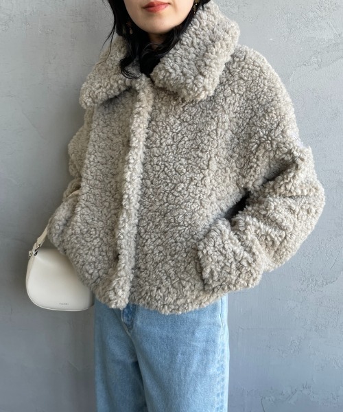 TATRAS/タトラス] MAMATETA シープ調ボアブルゾン（ブルゾン）｜TATRAS