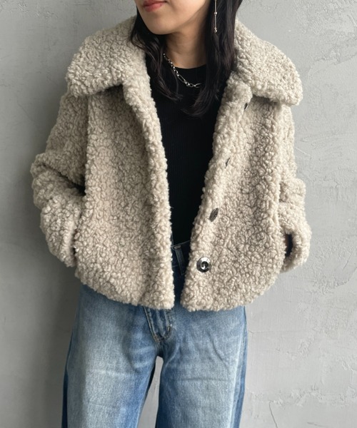 TATRAS/タトラス] MAMATETA シープ調ボアブルゾン（ブルゾン）｜TATRAS