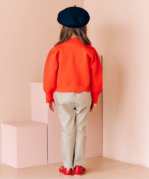 apres les cours（アプレレクール）の「【ストレート】ハート刺繍スリムきゅんパンツ_ジュニア対応（その他パンツ・キッズ・サックスブルー/ベージュ/ネイビー・80/90/100/110/120/130/140）」の18枚目の写真