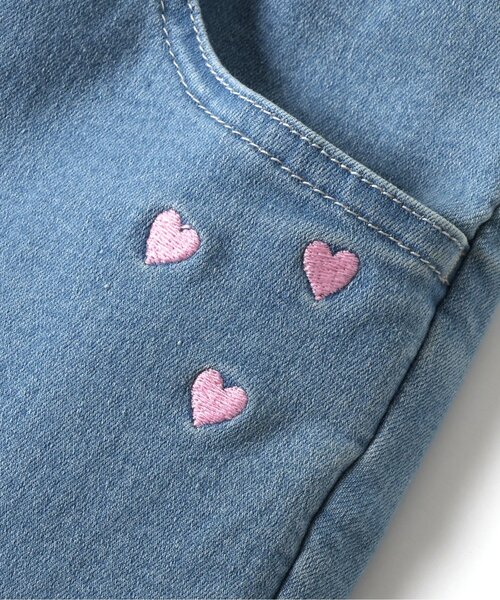 apres les cours（アプレレクール）の「【ストレート】ハート刺繍スリムきゅんパンツ_ジュニア対応（その他パンツ・キッズ・サックスブルー/ベージュ/ネイビー・80/90/100/110/120/130/140）」の22枚目の写真