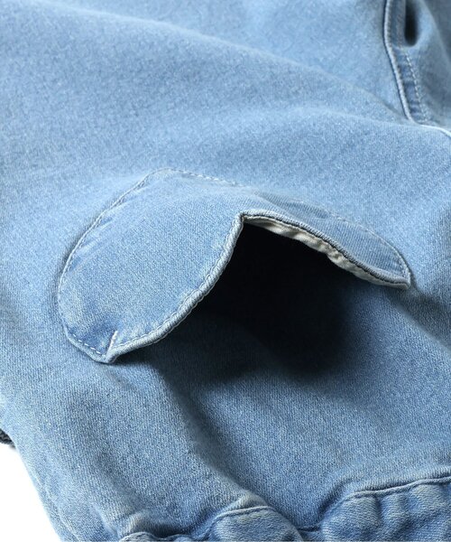 apres les cours（アプレレクール）の「【ストレート】ハート刺繍スリムきゅんパンツ_ジュニア対応（その他パンツ・キッズ・サックスブルー/ベージュ/ネイビー・80/90/100/110/120/130/140）」の6枚目の写真