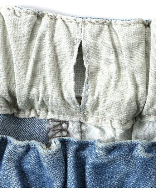 apres les cours（アプレレクール）の「【ストレート】ハート刺繍スリムきゅんパンツ_ジュニア対応（その他パンツ・キッズ・サックスブルー/ベージュ/ネイビー・80/90/100/110/120/130/140）」の8枚目の写真