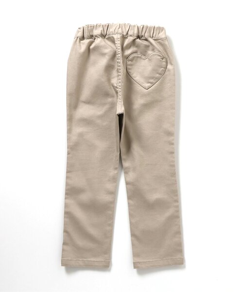 apres les cours（アプレレクール）の「【ストレート】ハート刺繍スリムきゅんパンツ_ジュニア対応（その他パンツ・キッズ・サックスブルー/ベージュ/ネイビー・80/90/100/110/120/130/140）」の11枚目の写真