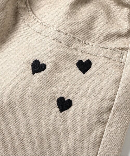 apres les cours（アプレレクール）の「【ストレート】ハート刺繍スリムきゅんパンツ_ジュニア対応（その他パンツ・キッズ・サックスブルー/ベージュ/ネイビー・80/90/100/110/120/130/140）」の14枚目の写真