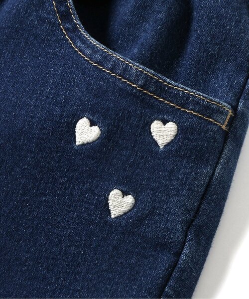 apres les cours（アプレレクール）の「【ストレート】ハート刺繍スリムきゅんパンツ_ジュニア対応（その他パンツ・キッズ・サックスブルー/ベージュ/ネイビー・80/90/100/110/120/130/140）」の15枚目の写真