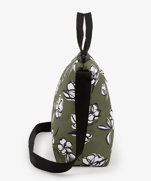 LeSportsac（レスポートサック）の「DELUXE EASY CARRY TOTE オリーブフローラルシルエット（トートバッグ・レディース・グリーン・FREE）」の5枚目の写真