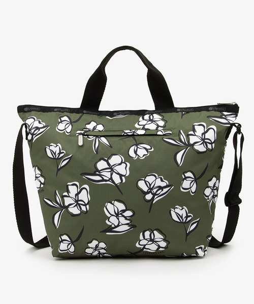 LeSportsac（レスポートサック）の「DELUXE EASY CARRY TOTE オリーブフローラルシルエット（トートバッグ・レディース・グリーン・FREE）」の6枚目の写真