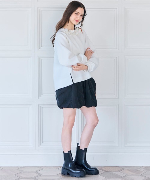 Chesty(チェスティー)の「Mariposaショートパンツ(その他パンツ・レディース・ブラック/チェック・0/1)」の1枚目の写真