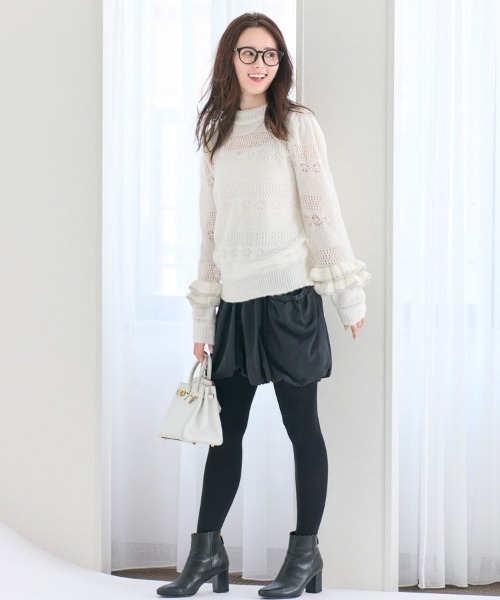 Chesty(チェスティー)の「Mariposaショートパンツ(その他パンツ・レディース・ブラック/チェック・0/1)」の9枚目の写真