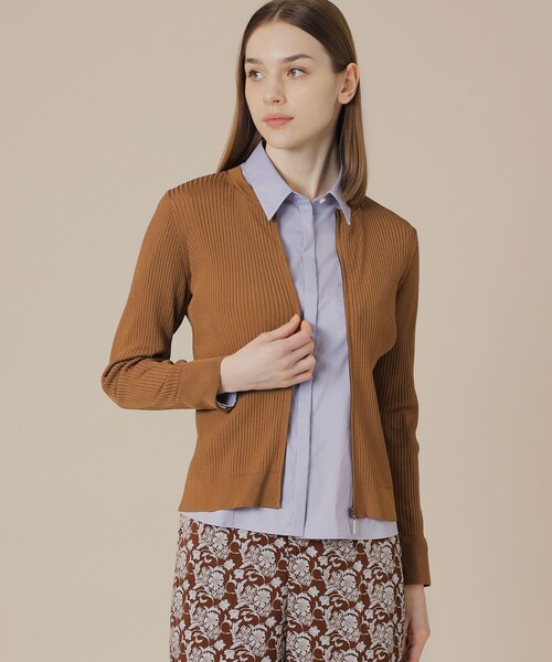 MACKINTOSH LONDON(マッキントッシュ ロンドン)の「ブライトレーヨンニットカーディガン(カーディガン/ボレロ・レディース・ブラック/ライトブルー/ピンク系その他2/ブラウン・38/40)」の3枚目の写真