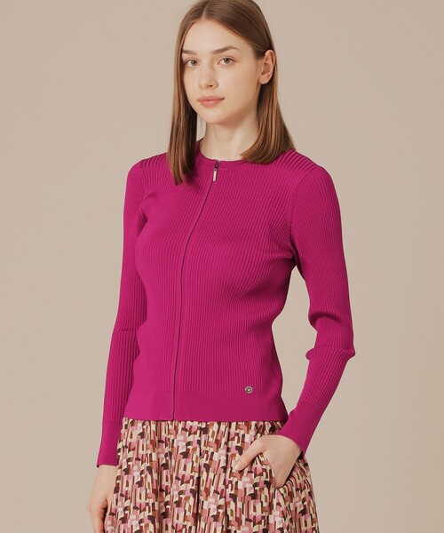 MACKINTOSH LONDON(マッキントッシュ ロンドン)の「ブライトレーヨンニットカーディガン(カーディガン/ボレロ・レディース・ブラック/ライトブルー/ピンク系その他2/ブラウン・38/40)」の4枚目の写真