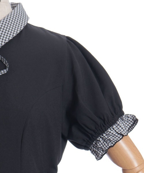 axes femme（アクシーズファム）の「プレッピーライクミニワンピース（ワンピース・レディース・ブラック/グレー/ネイビー・FREE）」の16枚目の写真