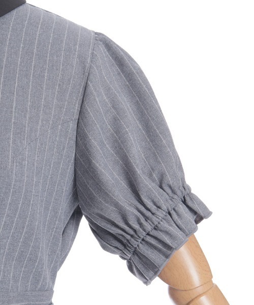 axes femme（アクシーズファム）の「プレッピーライクミニワンピース（ワンピース・レディース・ブラック/グレー/ネイビー・FREE）」の12枚目の写真