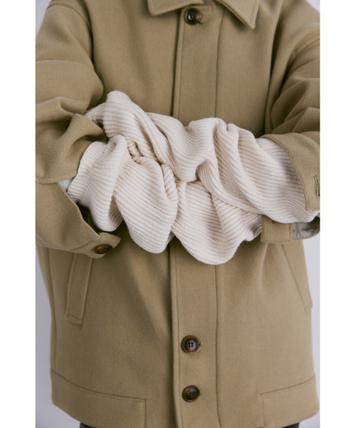 un/neu(アンノイ)の「ルーズニットアームウォーマー / リブニットアームカバー(アームカバー・レディース・ブラウン/レッド/アイボリー/グレー/ブルー・FREE)」の8枚目の写真