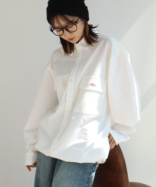 BALL(ボール)の「【BALL/ボール】ストレッチ天竺 ドローストリングシャツ(シャツ/ブラウス・メンズ・ホワイト/チャコールグレー/ブラック/ライトベージュ・LL/M/L)」の1枚目の写真