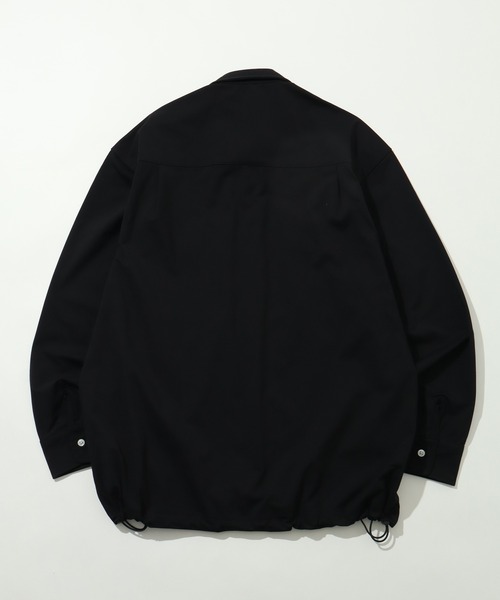 BALL(ボール)の「【BALL/ボール】ストレッチ天竺 ドローストリングシャツ(シャツ/ブラウス・メンズ・ホワイト/チャコールグレー/ブラック/ライトベージュ・LL/M/L)」の5枚目の写真