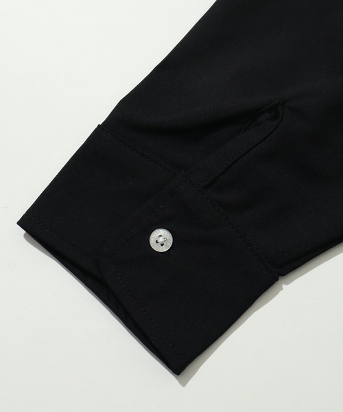 BALL(ボール)の「【BALL/ボール】ストレッチ天竺 ドローストリングシャツ(シャツ/ブラウス・メンズ・ホワイト/チャコールグレー/ブラック/ライトベージュ・LL/M/L)」の10枚目の写真