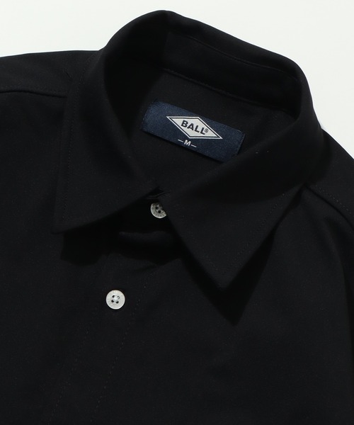 BALL(ボール)の「【BALL/ボール】ストレッチ天竺 ドローストリングシャツ(シャツ/ブラウス・メンズ・ホワイト/チャコールグレー/ブラック/ライトベージュ・LL/M/L)」の7枚目の写真