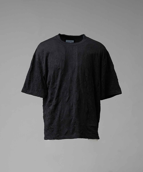 MAISON SPECIAL（メゾンスペシャル）の「《UNISEX》Catch Washer Processing Prime-Over Crew Neck T-Shirt/キャッチワッシャー加工プライムオーバークルーネックTシャツ【MAISON SPECIAL/メゾンスペシャル】（Tシャツ/カットソー・メンズ・ラベンダー/ピンク/ブラック/グレイッシュベージュ・0/1/2）」の8枚目の写真