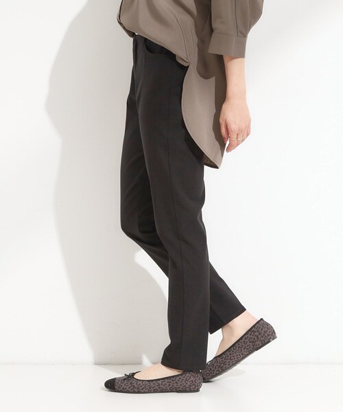 SHOO・LA・RUE(シューラルー)の「【S-LL/洗濯機可】ぐんぐん伸びる ハイパースキニーパンツ(その他パンツ・レディース・オレンジ/カーキ/ライトベージュ/ブラック・03/02/01/04)」の5枚目の写真