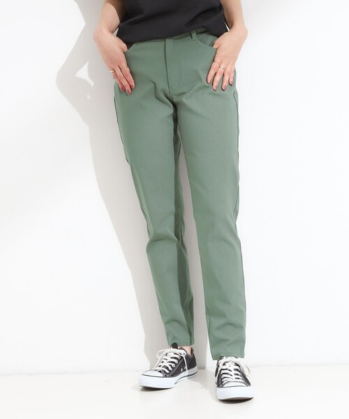SHOO・LA・RUE(シューラルー)の「【S-LL/洗濯機可】ぐんぐん伸びる ハイパースキニーパンツ(その他パンツ・レディース・オレンジ/カーキ/ライトベージュ/ブラック・03/02/01/04)」の8枚目の写真