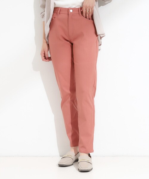 SHOO・LA・RUE(シューラルー)の「【S-LL/洗濯機可】ぐんぐん伸びる ハイパースキニーパンツ(その他パンツ・レディース・オレンジ/カーキ/ライトベージュ/ブラック・03/02/01/04)」の16枚目の写真