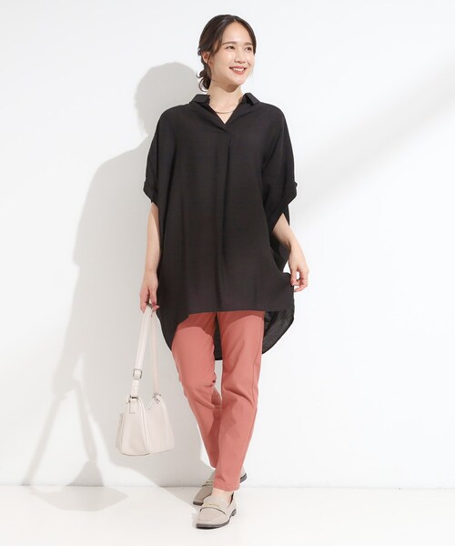 SHOO・LA・RUE(シューラルー)の「【S-LL/洗濯機可】ぐんぐん伸びる ハイパースキニーパンツ(その他パンツ・レディース・オレンジ/カーキ/ライトベージュ/ブラック・03/02/01/04)」の19枚目の写真