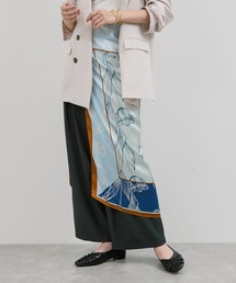 チューリップ柄スカーフ90×90cm